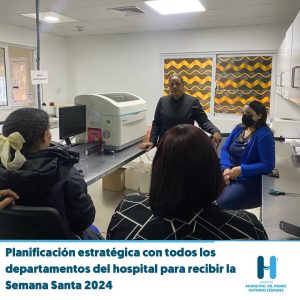 Read more about the article Preparados para recibir la Semana Santa 2024 en nuestro hospital con un plan cuidadosamente diseñado para brindar atención y seguridad a nuestros pacientes.