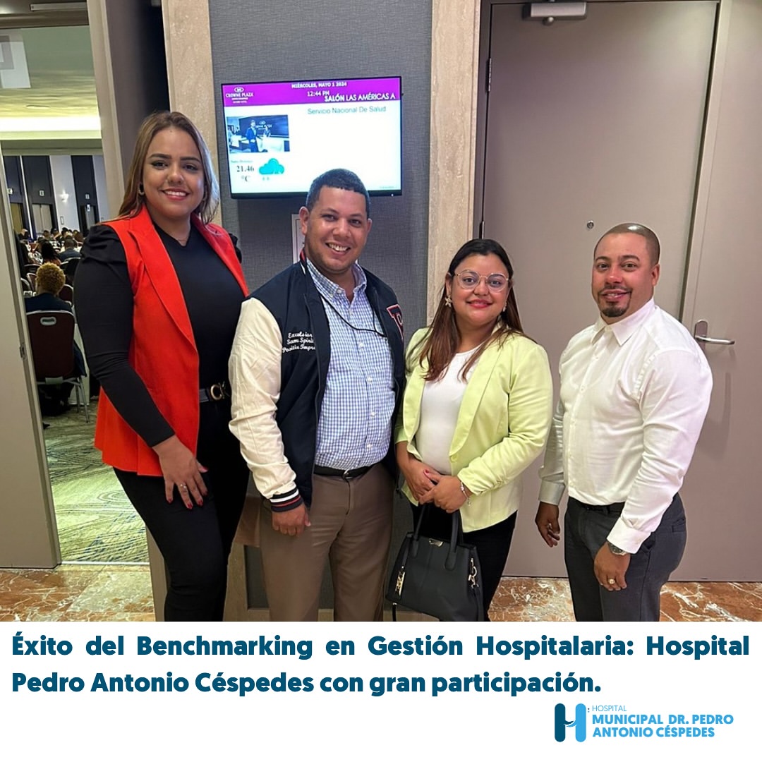 Read more about the article Felicidades al Hospital Dr. Pedro Antonio Céspedes por su destacada participación y éxito en el Benchmarking en Gestión Hospitalaria